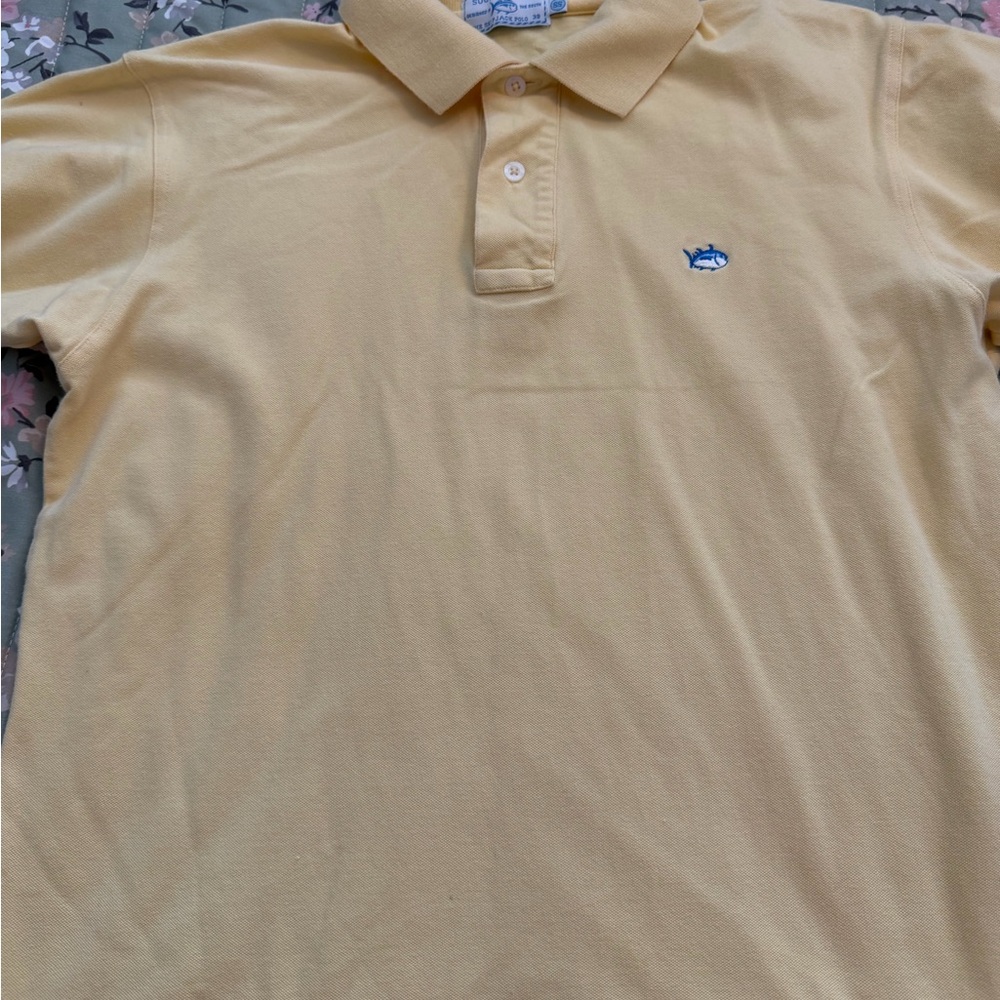 Southern Tide Light Yellow Polo Shirt